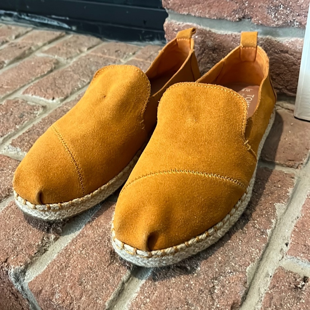 💛TOMS Deconstructed Alpagarta Slip On Women’s Flat Casual Espadrille 8